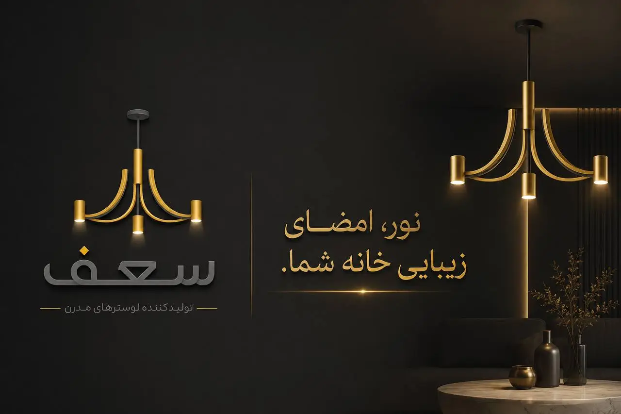 لوستر مدرن سعف